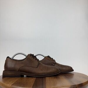 Mens Warfield & Grand Weston Brown Leather Cap Toe Casual Oxford Shoes Size 8.5